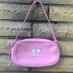 Courrèges Reedition leather shoulder bag